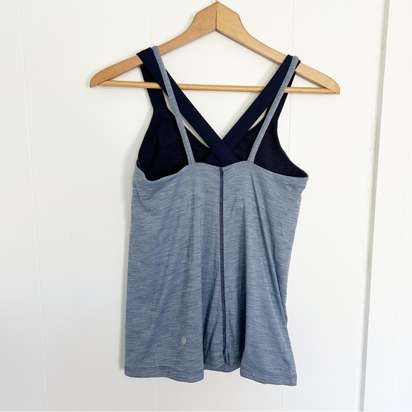 Lululemon Run For Gold Tank
Heathered Blue Denim / Deep Navy Size 8 - Picture 4 of 9